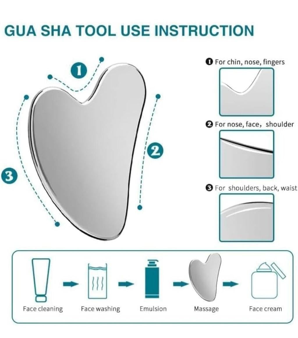 Stainless Steel Gua Sha Facial Tool