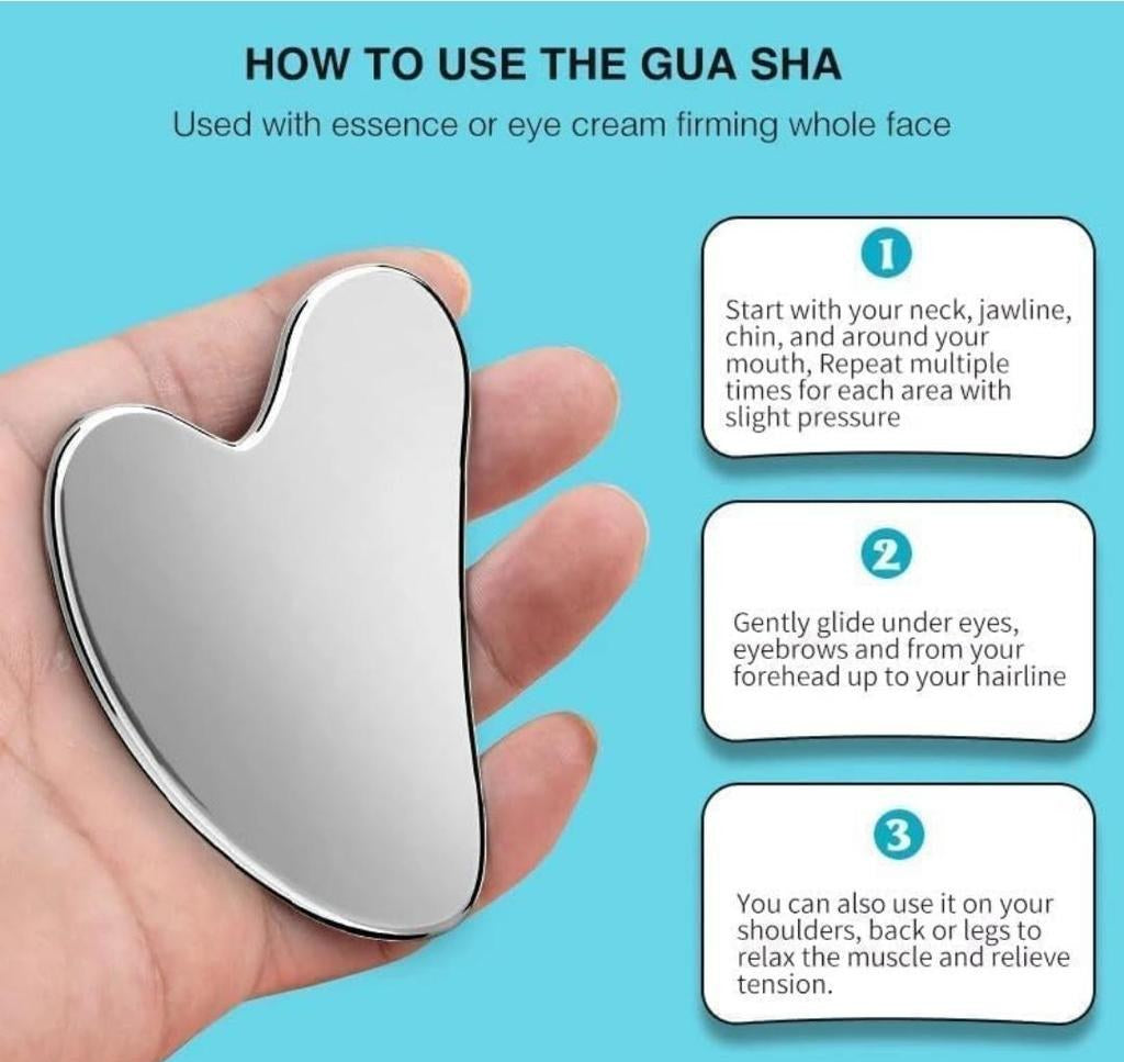 Stainless Steel Gua Sha Facial Tool