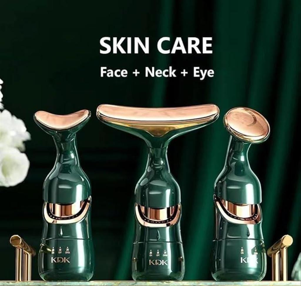 3-in-1 Face, Neck & Eye Vibration Massager Wand
