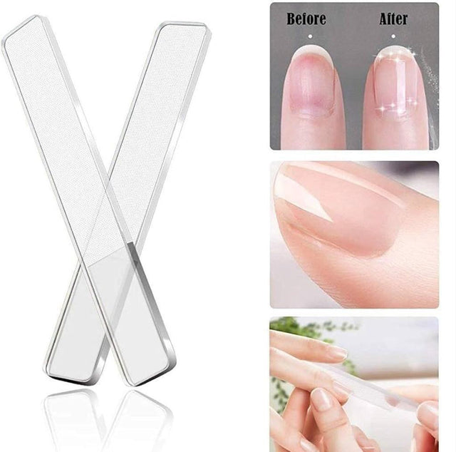 Glass Nano Nail Files / Shiner (Pack of 2)