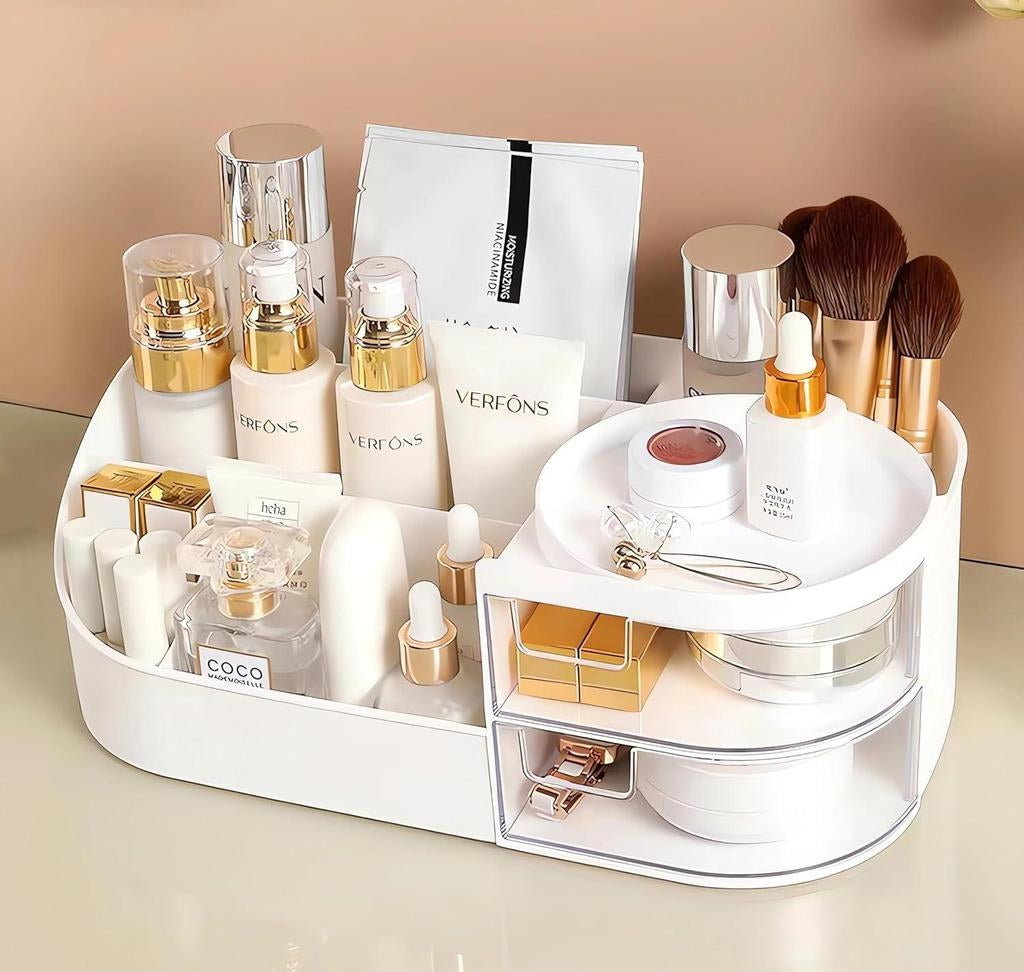 Transparent-Drawer Makeup & Skincare Organizer Box