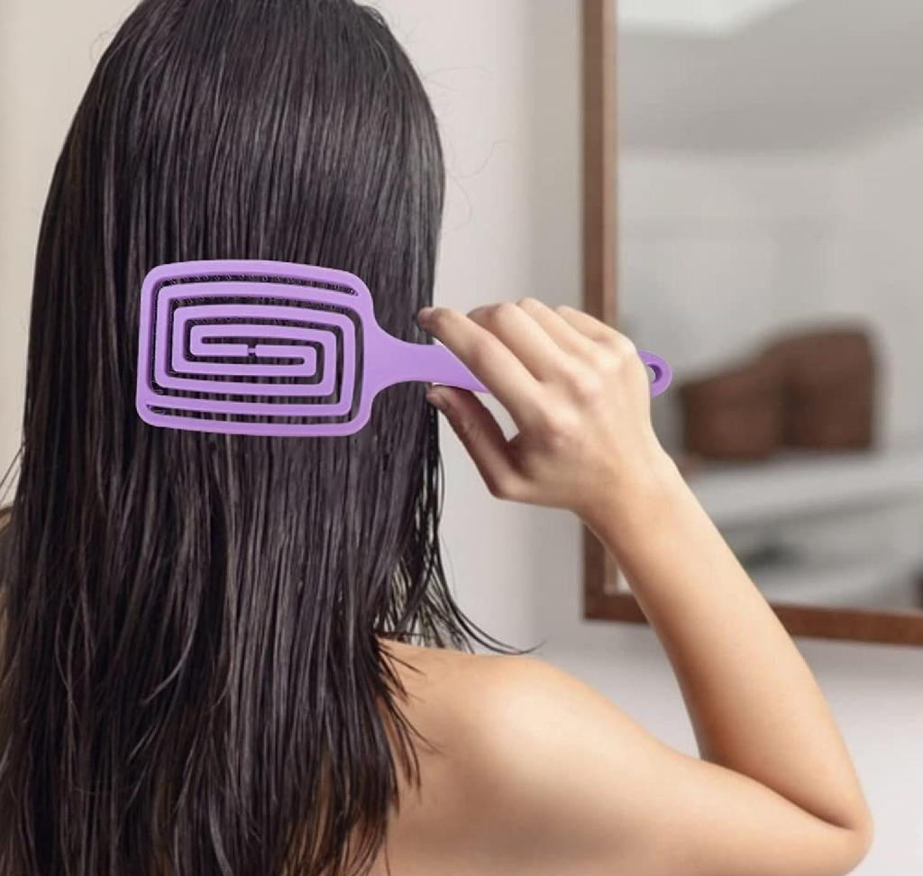 Curved Vented Detangling Hair Brush