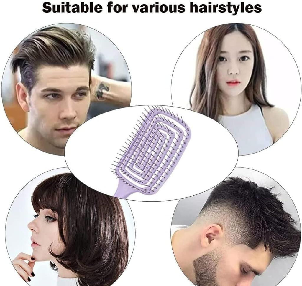 Curved Vented Detangling Hair Brush