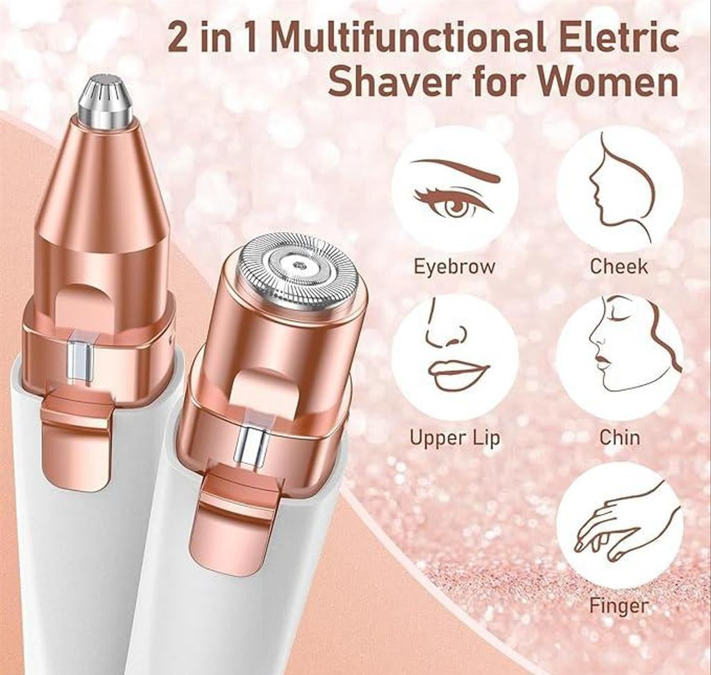 2-in-1 Rechargeable Facial Hair and Eyebrow Trimmer