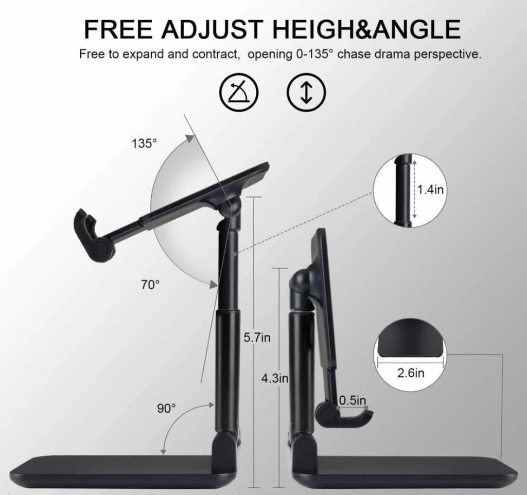 Foldable Adjustable Tabletop Phone Stand