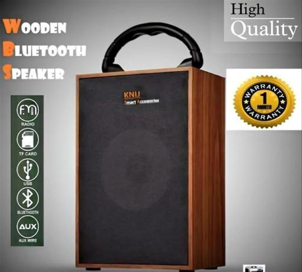 Wood-Look Portable Bluetooth Speaker, 10 W