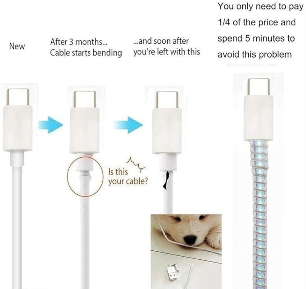 Spiral Cable Protectors (Charger Saver)