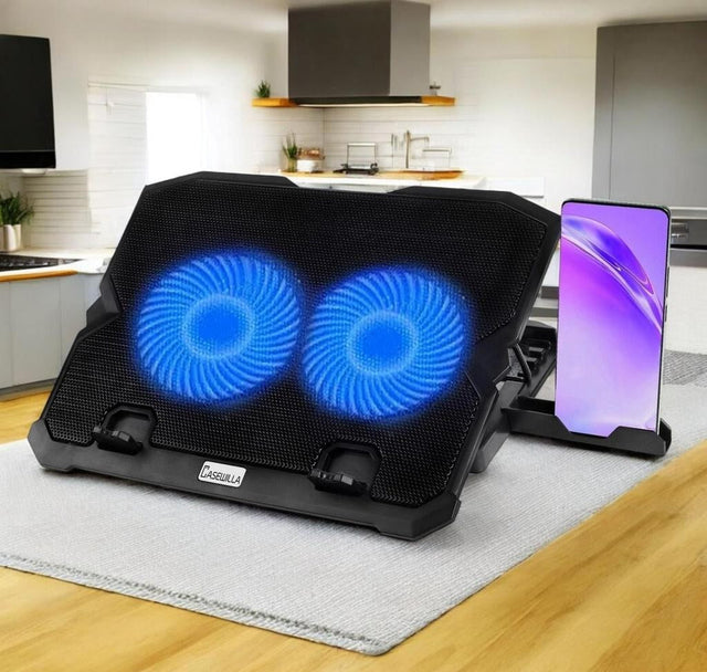 Laptop Cooling Pad Stand with 2 Fans and USB Ports