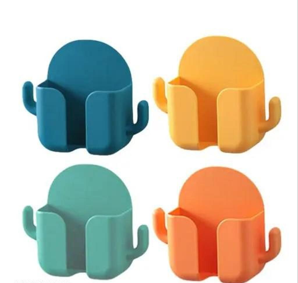 Self-Adhesive Wall Phone Charging Holder (Pack of 4)