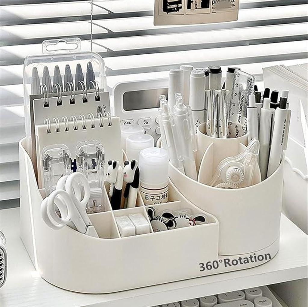 Rotating Desk Pen and Brush Organizer