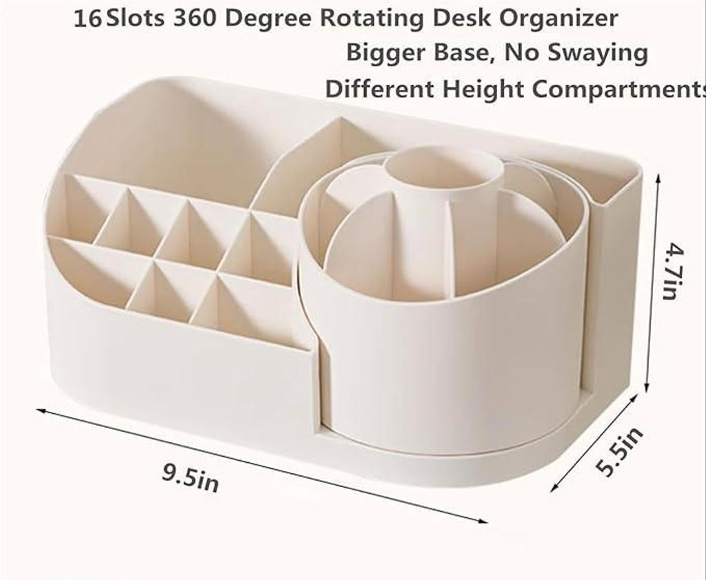 Rotating Desk Pen and Brush Organizer