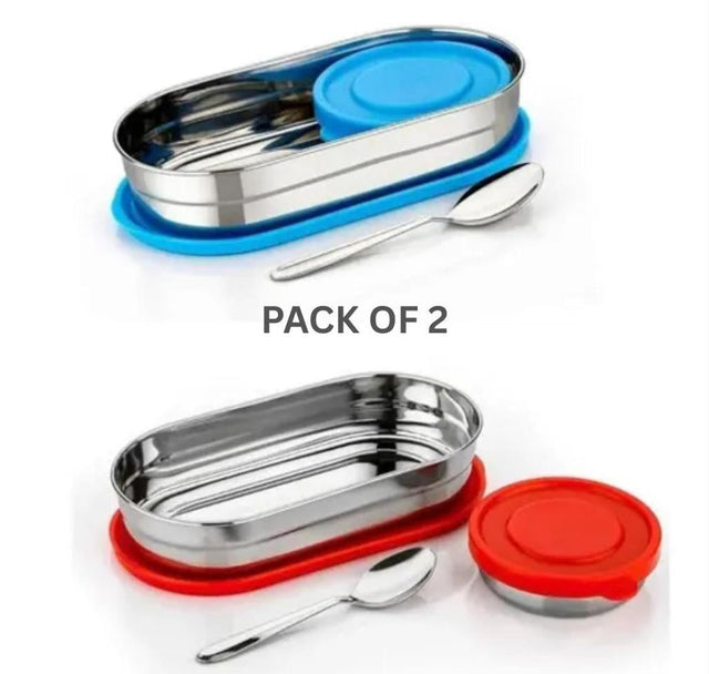 Stainless Steel Lunch Box Set (700 ml + 150 ml)