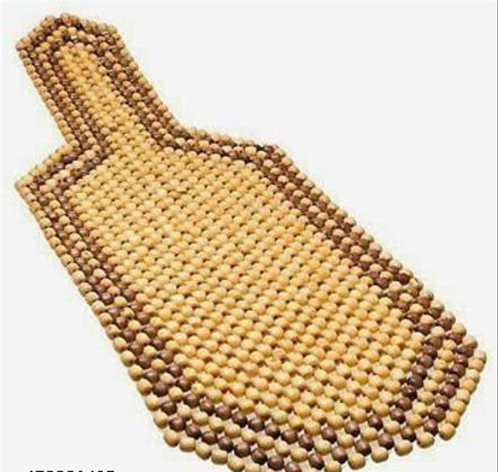 Wooden Bead Car Seat Cushion, Brown