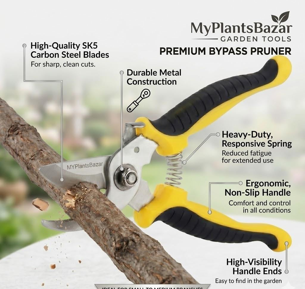 Garden Pruning Shears, Stainless Steel