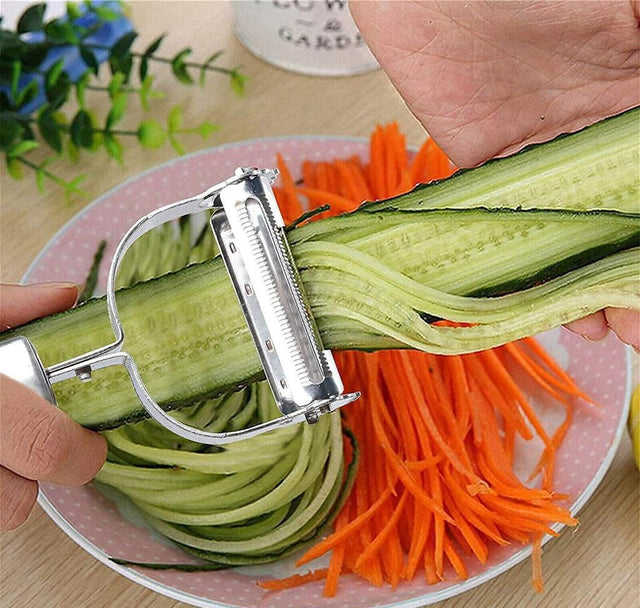2-in-1 Stainless Julienne + Peeler