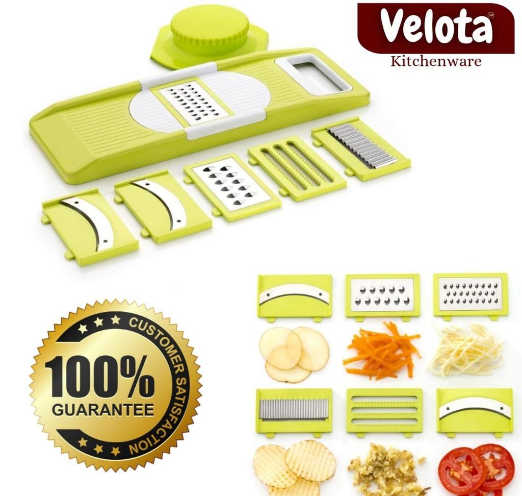 6-in-1 Vegetable Slicer Grater with Safety Holder