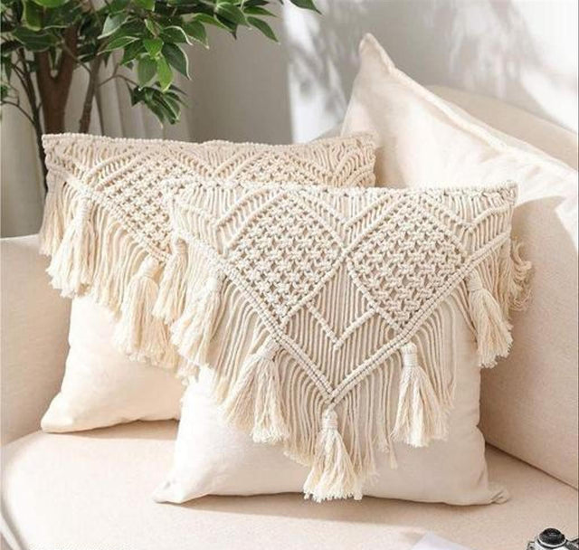 Macrame Cushion Cover