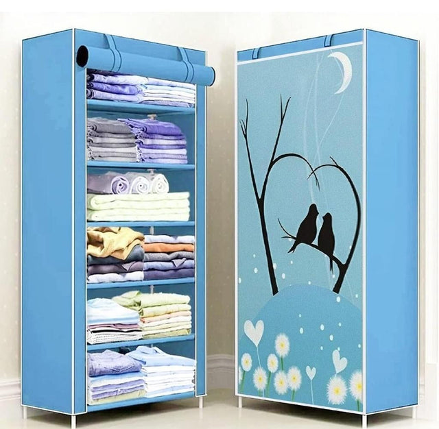 6-Layer Collapsible Fabric Wardrobe
