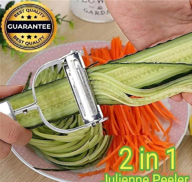 2-in-1 Julienne and Vegetable Peeler