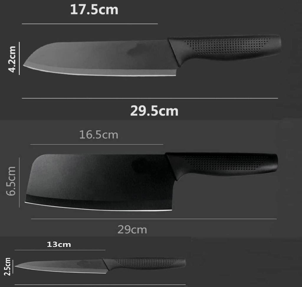 3-Piece Stainless Steel Kitchen Knife Set