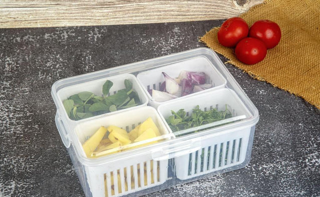 Fridge Storage Organiser Box, White