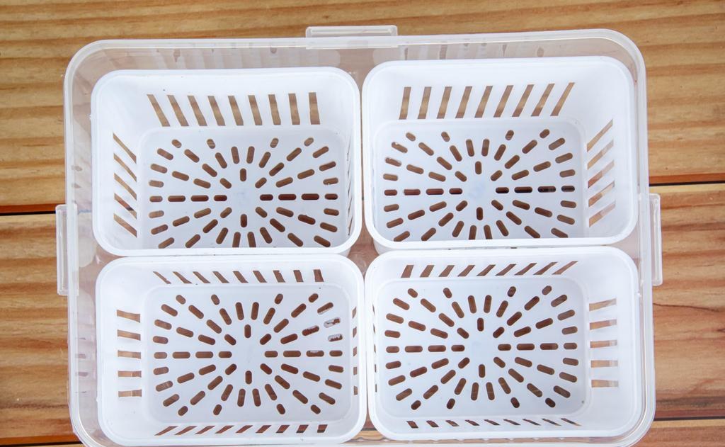 Fridge Storage Organiser Box, White