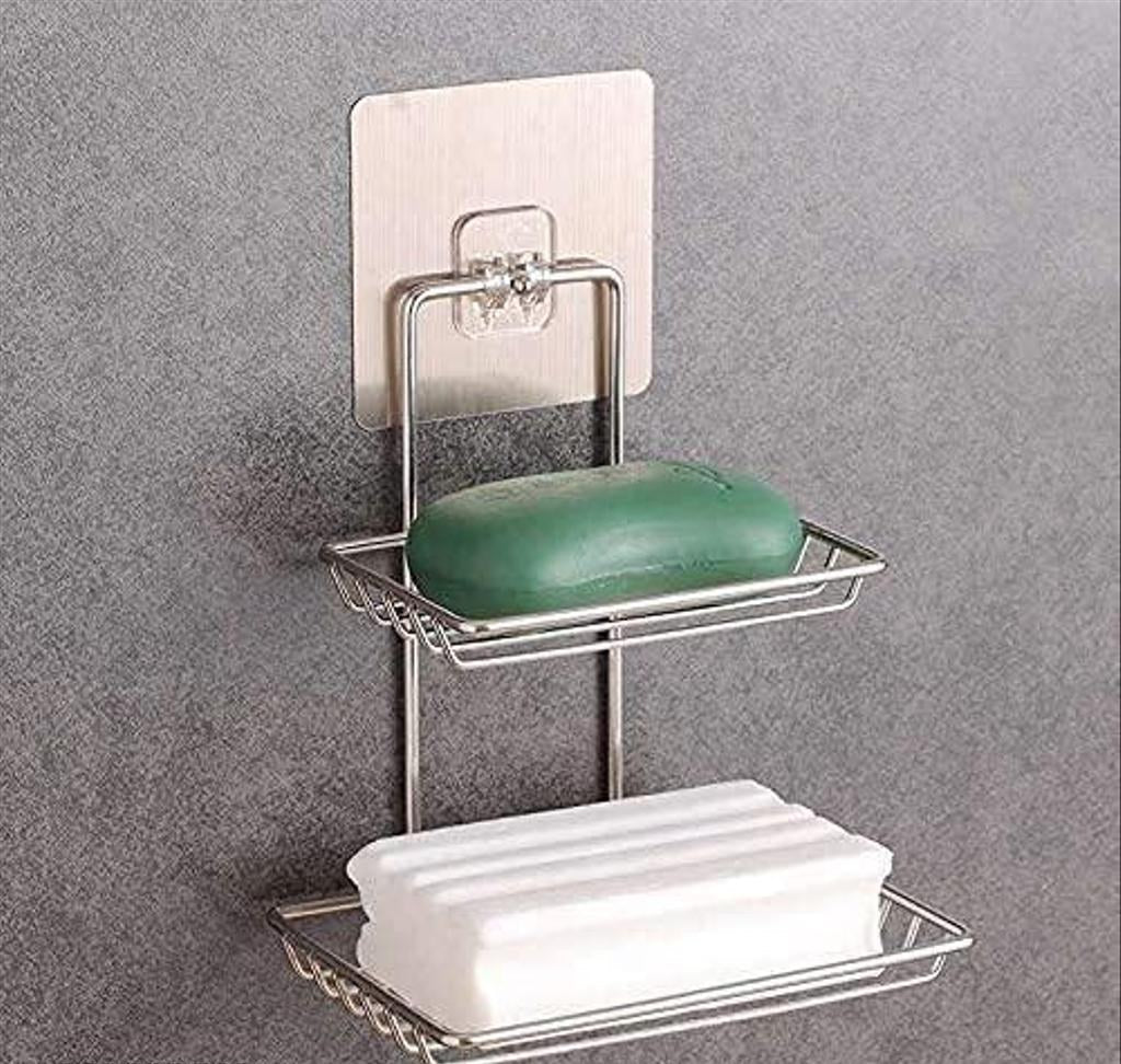 Self-Adhesive Stainless Steel Wall Shelf