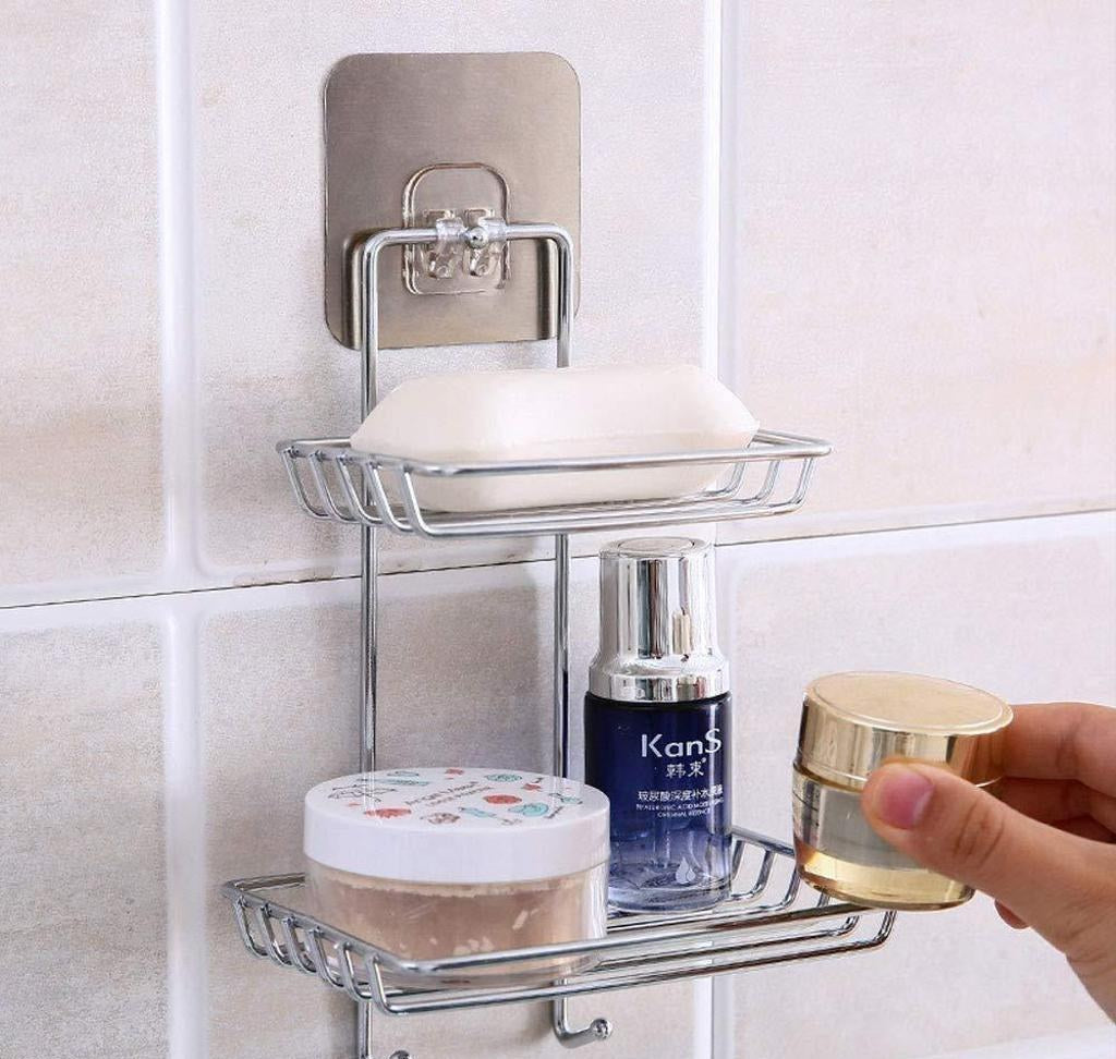 Self-Adhesive Stainless Steel Wall Shelf