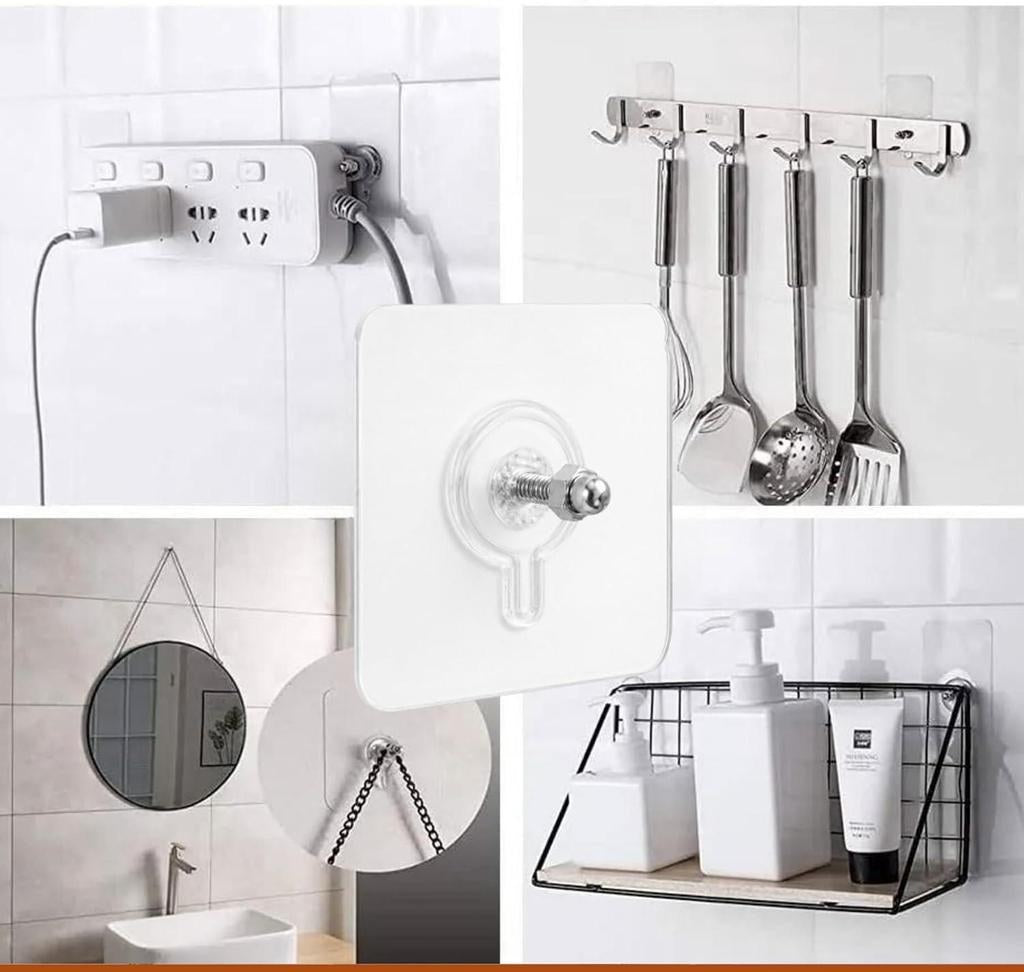 Heavy-Duty Adhesive Wall Hooks