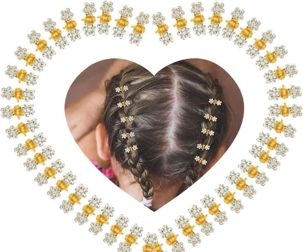 12-Piece Gold-Tone Mini Hair Claw Clips