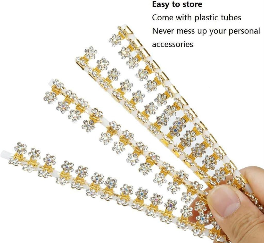 12-Piece Gold-Tone Mini Hair Claw Clips